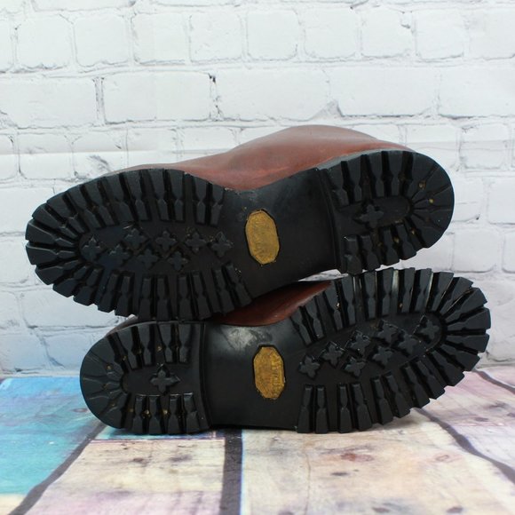 Vtg TIRAH Lace Up Outdoor Boot Vibram Size 9.5 M - Picture 9 of 9